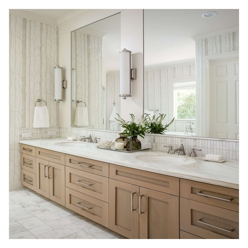 final Shaker Diseño Baño de laca blanca Vanidad Incluido Cuenca para apartamento de estilo moderno