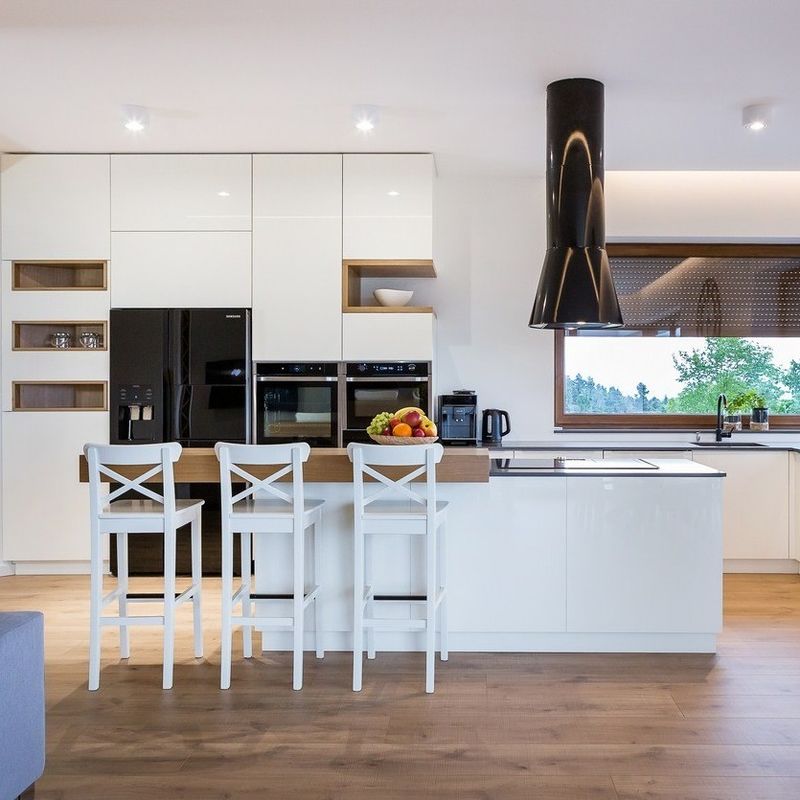 Mdf Cuarto de cocina de laca con panel de puerta de membrana de PVC Tratamiento de superficie