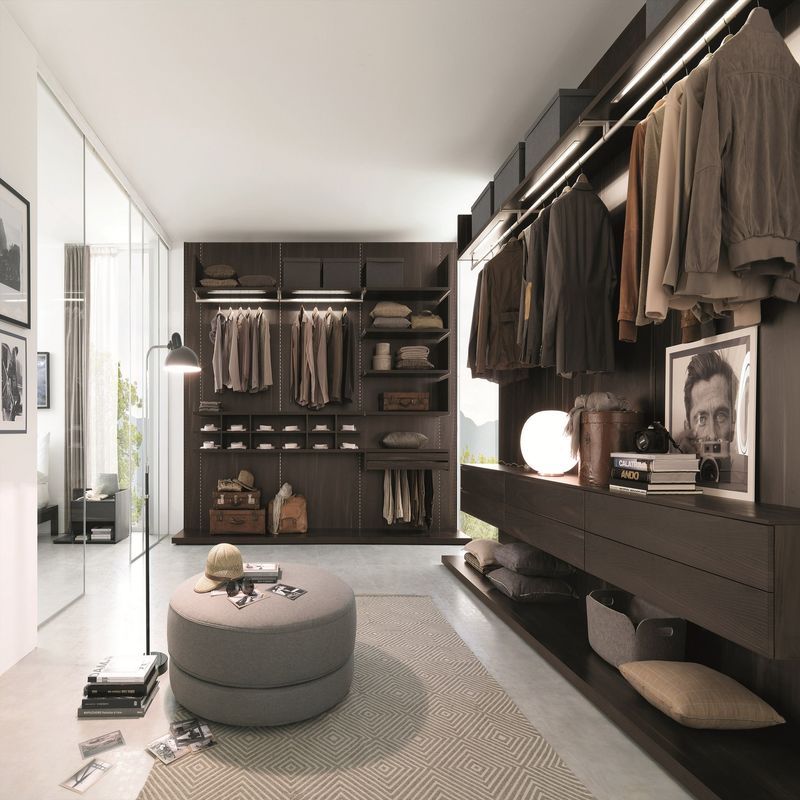 Modern Design Dormitorio Armarios de madera en la pared Tamaño personalizado Impermeable Doblado NO