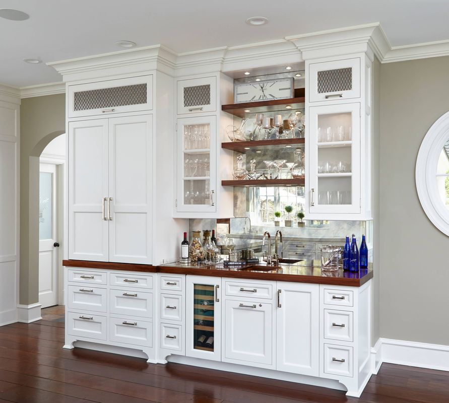 Muebles para el hogar de lujo moderno de estilo euro Bar Wine Rack con diseño de panel de estilo de madera