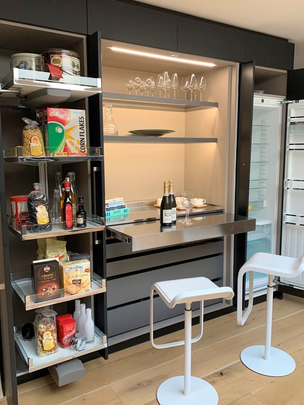 PANEL de estilo de madera Display de bar de vinos para el salón Muebles para el hogar de lujo Diseño moderno