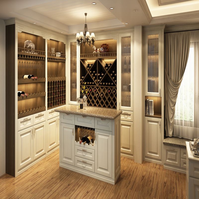 MR HDF Euro estilo Muebles personalizados para el hogar Bar de vino de lujo Contador de alta gama Bar moderno para el hogar Wine