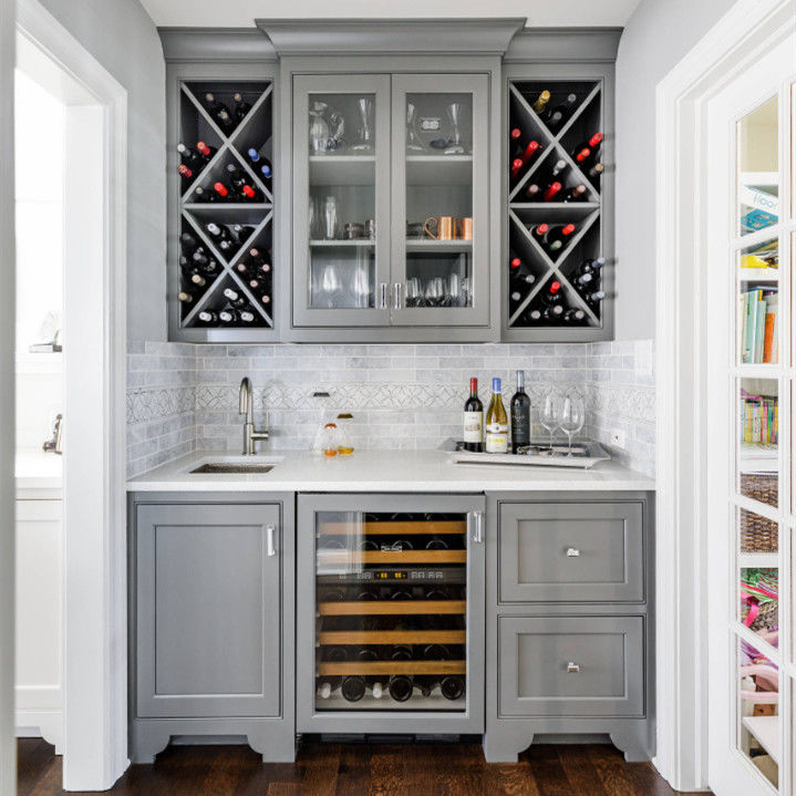 Color personalizado Muebles modernos Gabinete de bar de vinos para decoración de sala de estar