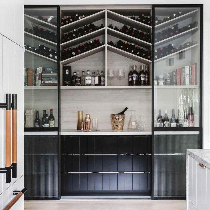 Color personalizado Muebles modernos Gabinete de bar de vinos para decoración de sala de estar