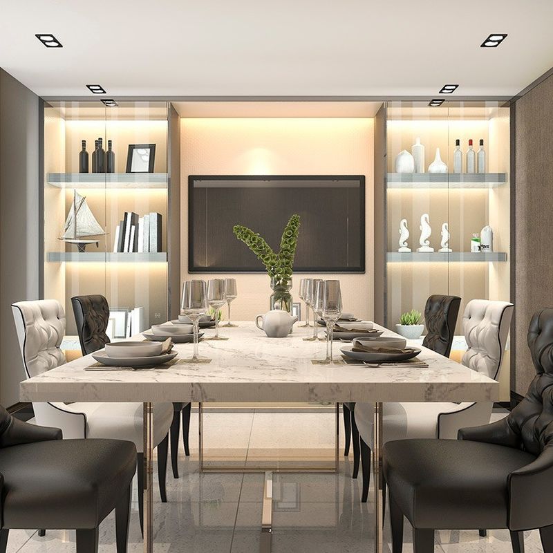 YALIG 18mm tablero de partículas gabinetes de muebles de comedor para el salón final personalizado