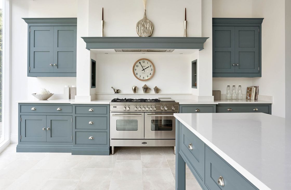 Armarios de cocina de secadores modulares fáciles de limpiar con tamaño personalizado y carcasa de contrachapado