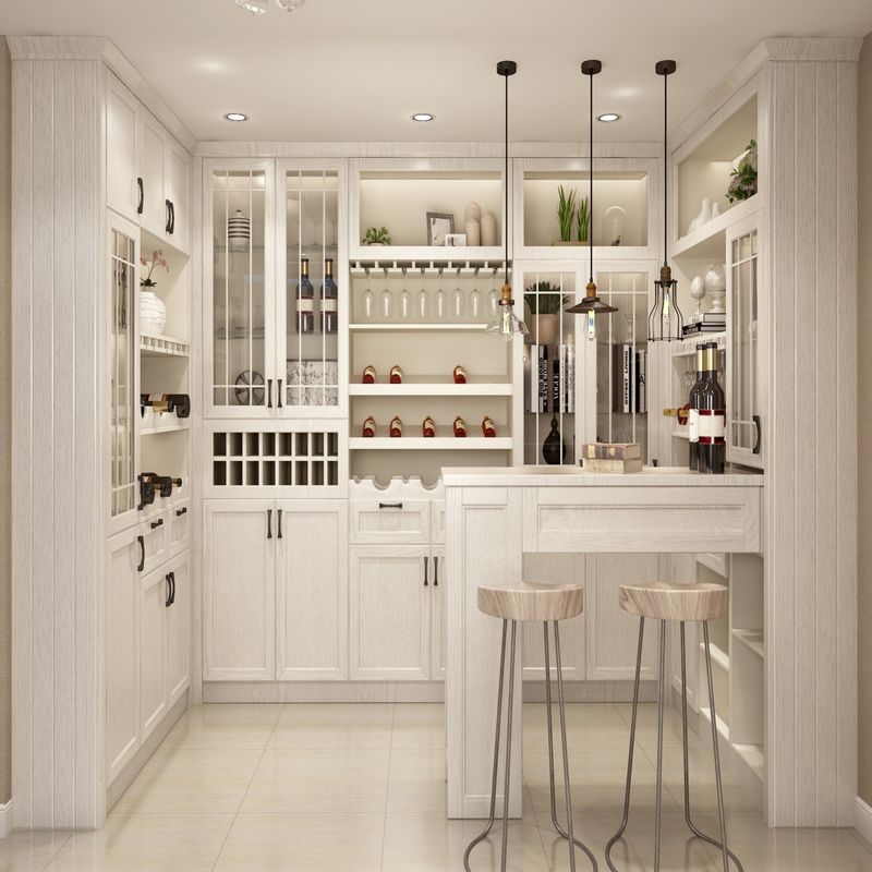 Cabinet de exhibición de muebles de diseño moderno de alta gama personalizado para comedor OEM ODM