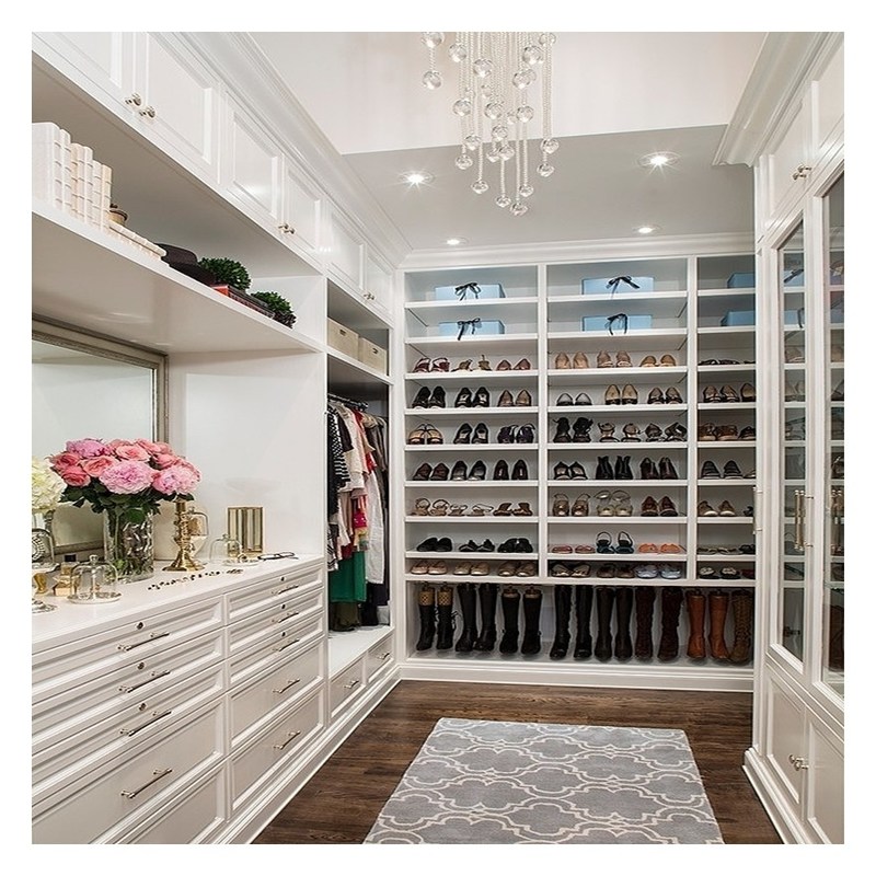 Muebles de madera sólida europeas para el armario