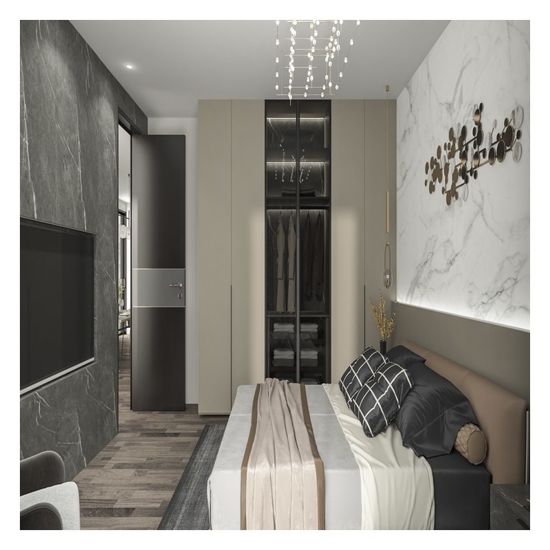 Muebles de madera sólida europeas para el armario