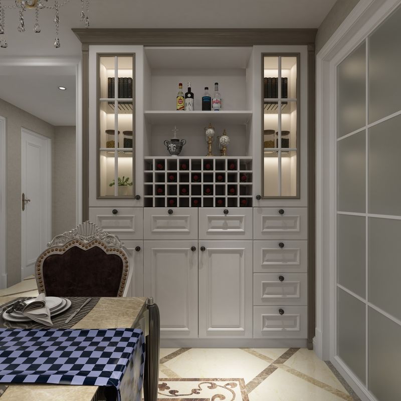 Cabinet de exhibición de muebles de diseño moderno de alta gama personalizado para comedor OEM ODM