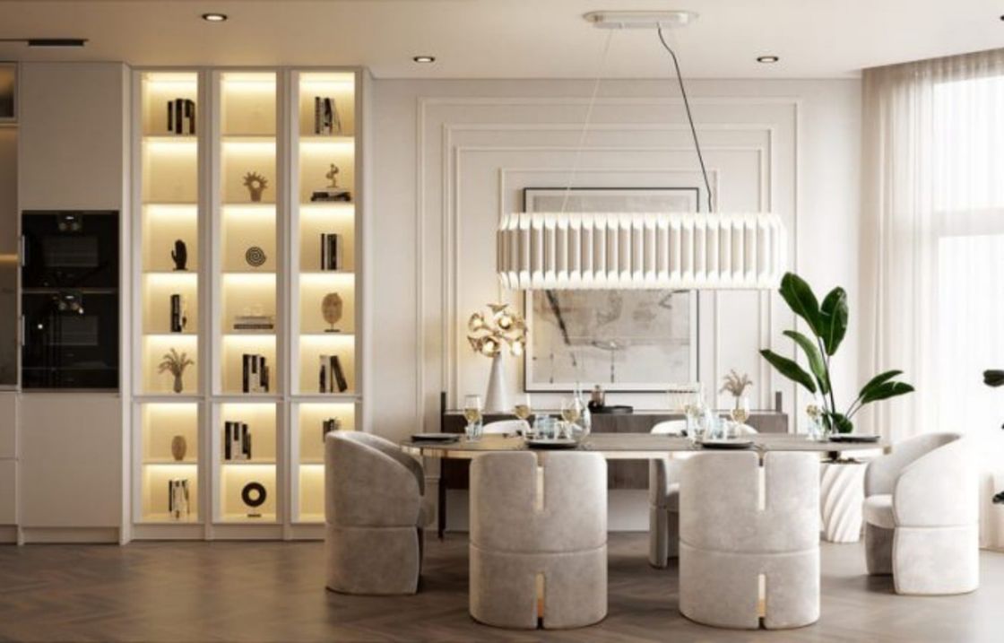 Cabinet de exhibición de muebles de diseño moderno de alta gama personalizado para comedor OEM ODM