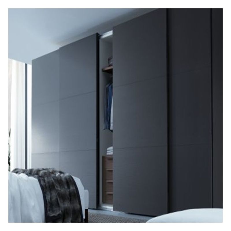 Armario de dormitorio moderno de madera con puertas de salida