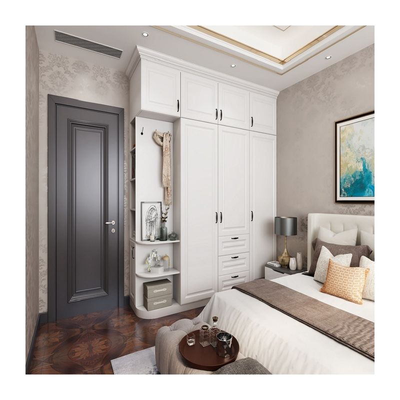 High End Diseño Abierto de Madera Armario para el Dormitorio de estilo contemporáneo