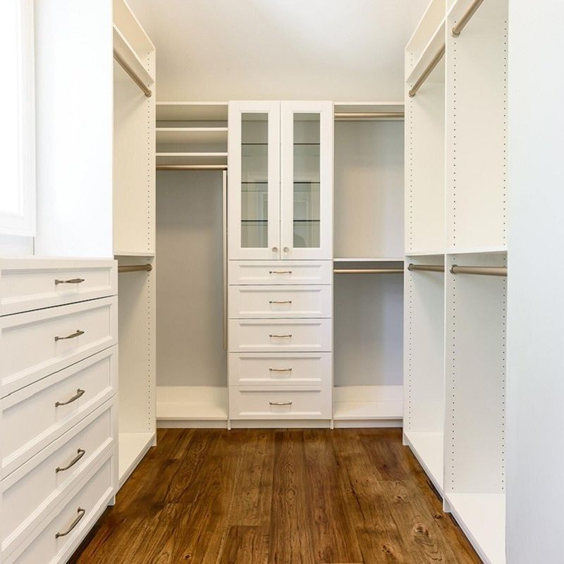 High End Diseño Abierto de Madera Armario para el Dormitorio de estilo contemporáneo