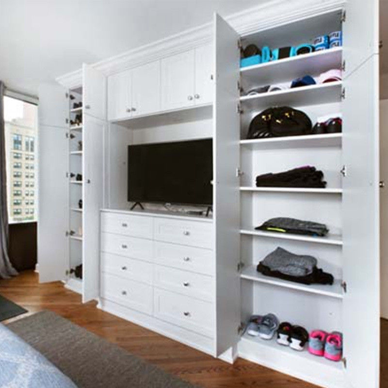 High End Diseño Abierto de Madera Armario para el Dormitorio de estilo contemporáneo
