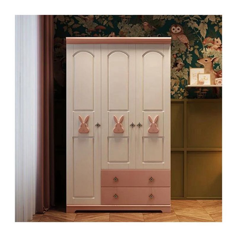 Decoración de animales lindos Armario de madera maciza para muebles para el hogar y diseño ecológico