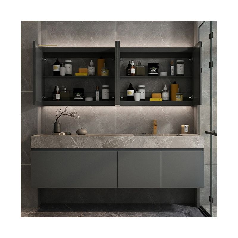 Ancho 38-46 en color personalizado estilo moderno Luxury Baño gabinete de vanidad con fregadero