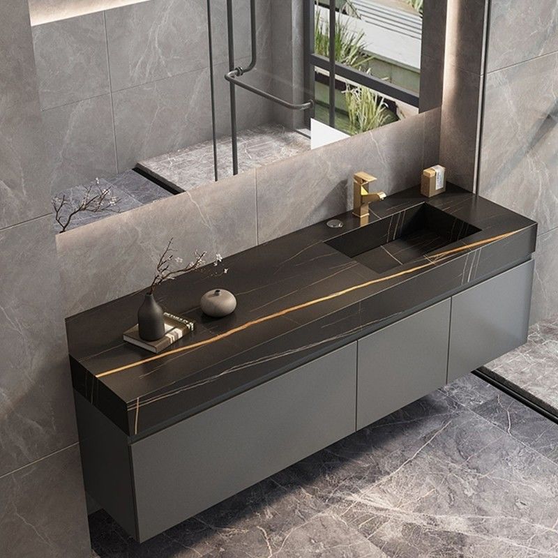 Ancho 38-46 en color personalizado estilo moderno Luxury Baño gabinete de vanidad con fregadero