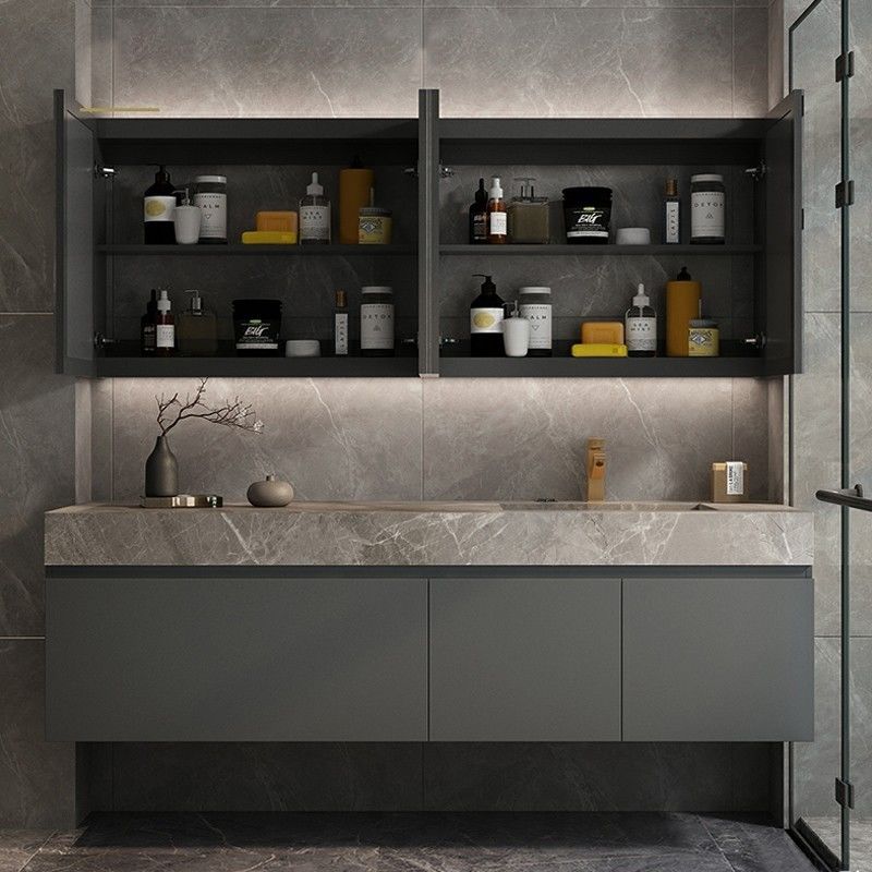 Ancho 38-46 en color personalizado estilo moderno Luxury Baño gabinete de vanidad con fregadero