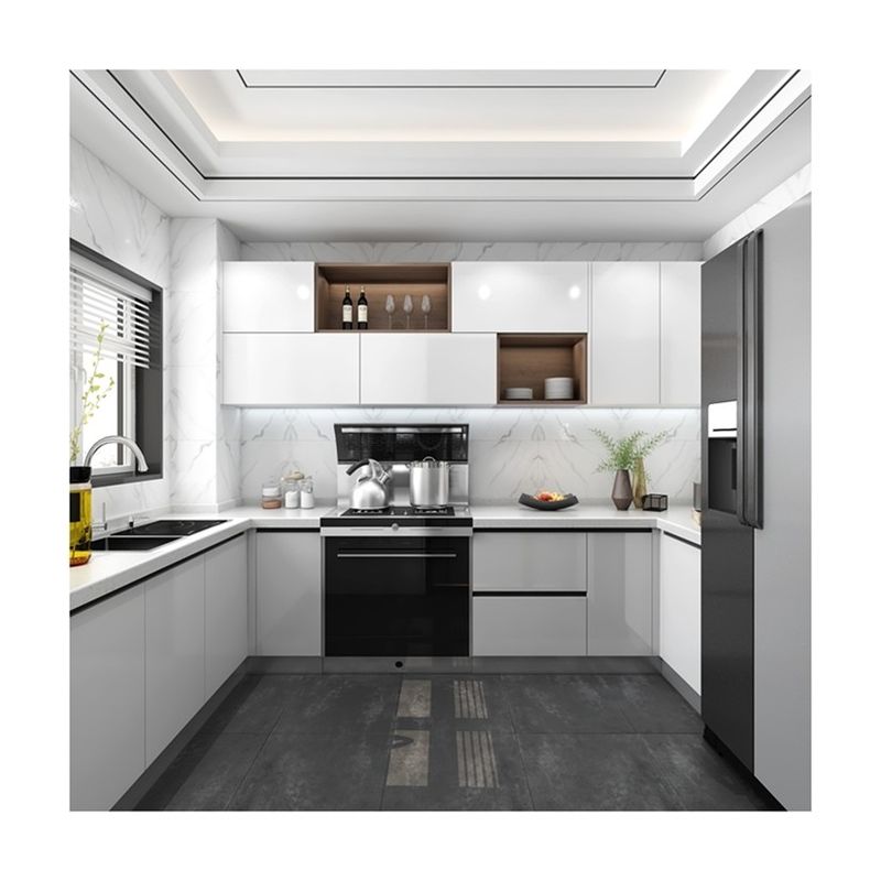 Cesta giratoria de esquina inteligente Adición a los gabinetes de cocina modernos con diseño modular