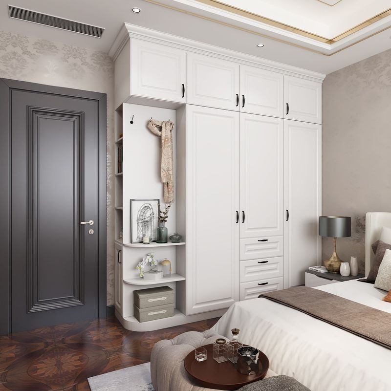 Característica de resistencia a la humedad y estilo de madera del panel para el armario de dormitorio de alta gama de madera