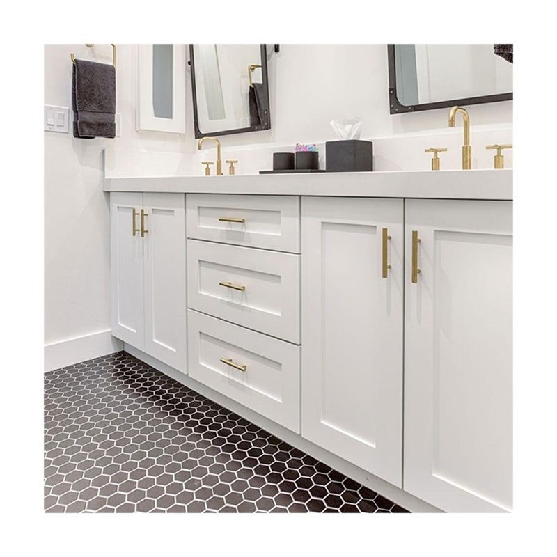 Diseños personalizados de 42 pulgadas de baño con espejo LED y gabinete combinado