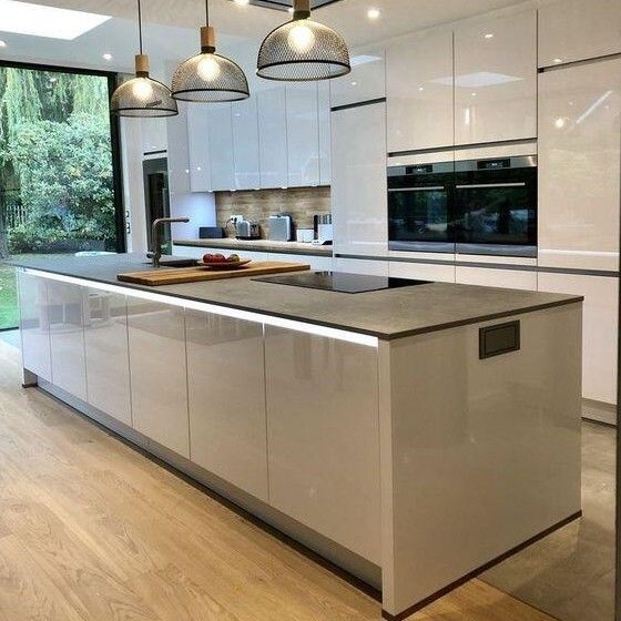 Puerta de revestimiento acabado moderno gabinete de cocina completo con fregadero de la parte superior de Turquía