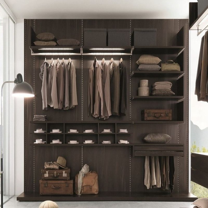 Material moderno MR HDF Usado para crear armarios de dormitorio de madera de alta gama