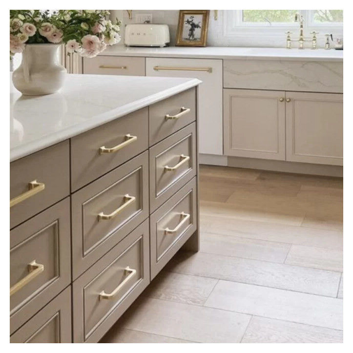 Armoires de cocina de madera maciza para apartamentos hechos a medida