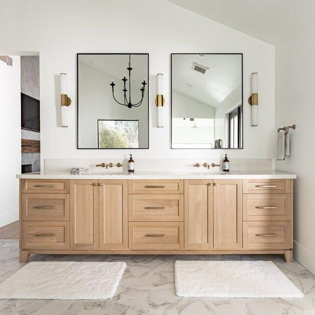 30-48 pulgadas gabinete de MDF Vanidad de pie de baño chino Vanidad con fregadero y espejo