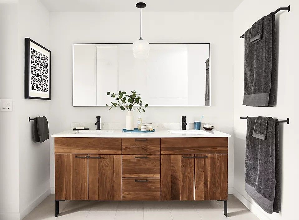 30-48 pulgadas gabinete de MDF Vanidad de pie de baño chino Vanidad con fregadero y espejo