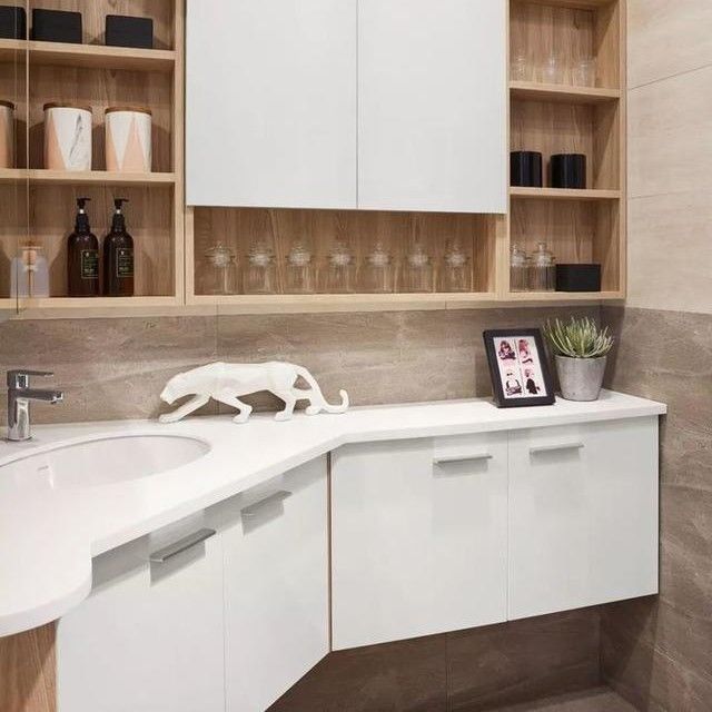 Incluye Cuenca Sí Triangular Esquina Set de Baño Vanidad con Espejo y Grifón