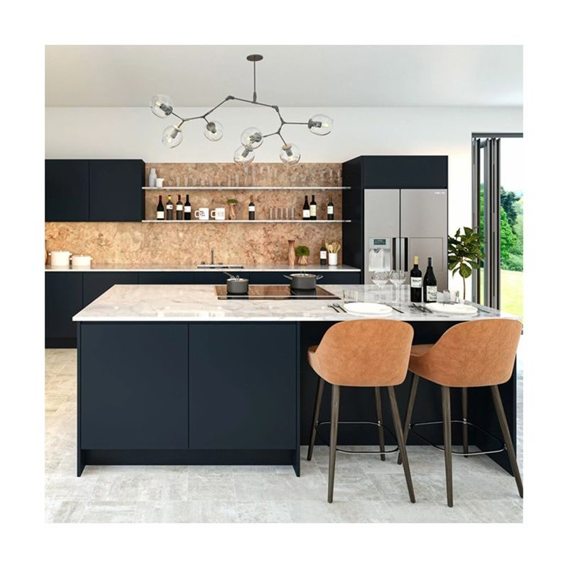 YALIG Conjunto de bastidores de especias de madera independientes para el gabinete de cocina de planta abierta ligero europeo