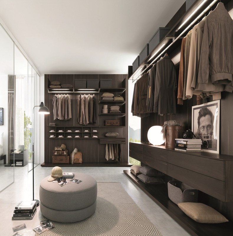 Muebles de dormitorio modernos resistentes a la humedad Armario para instalación en la pared