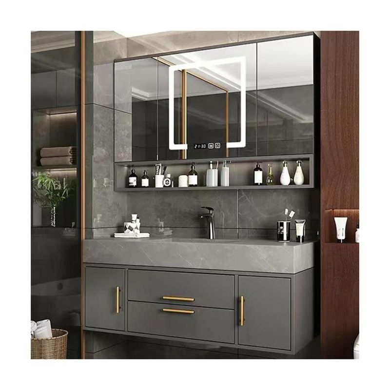 Smart Mirror pantalla táctil LED iluminado Salón de la pared gabinete con espejo en el baño