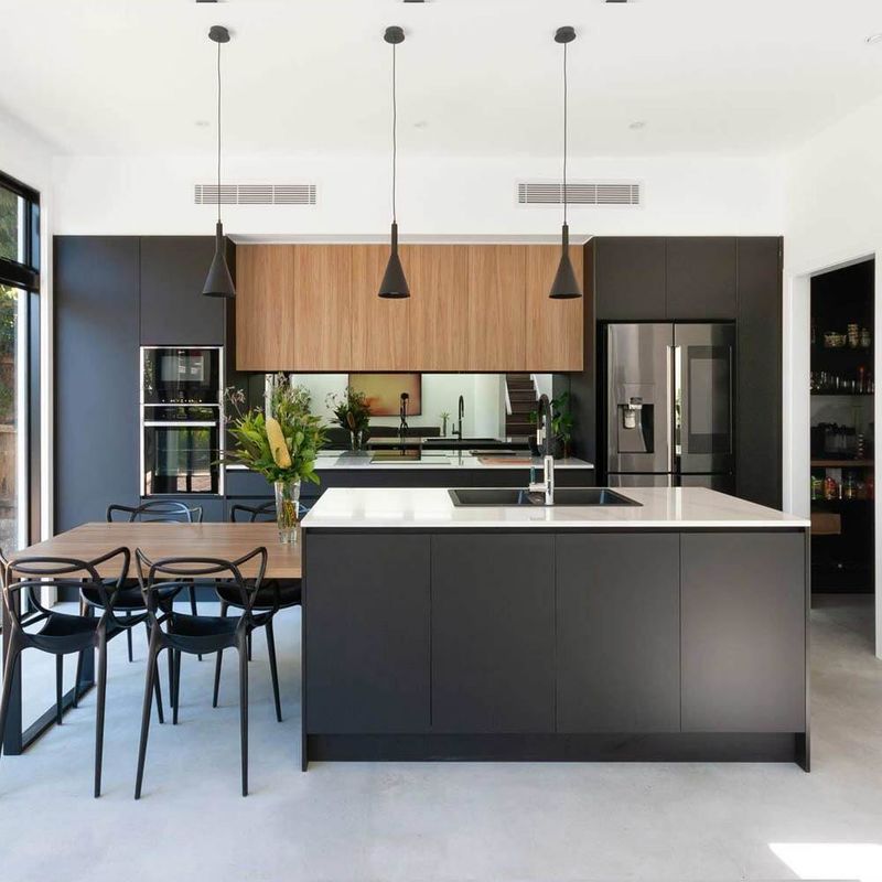 Armario de cocina de chapa de polímero de estilo europeo de Blum Hardware altamente adaptado a las necesidades de OEM / ODM