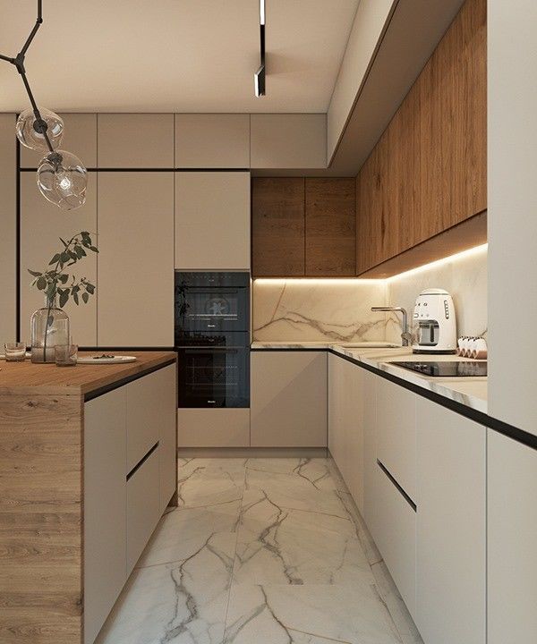 2024 Armarios de cocina en forma de U con isla La combinación perfecta de estilo y función