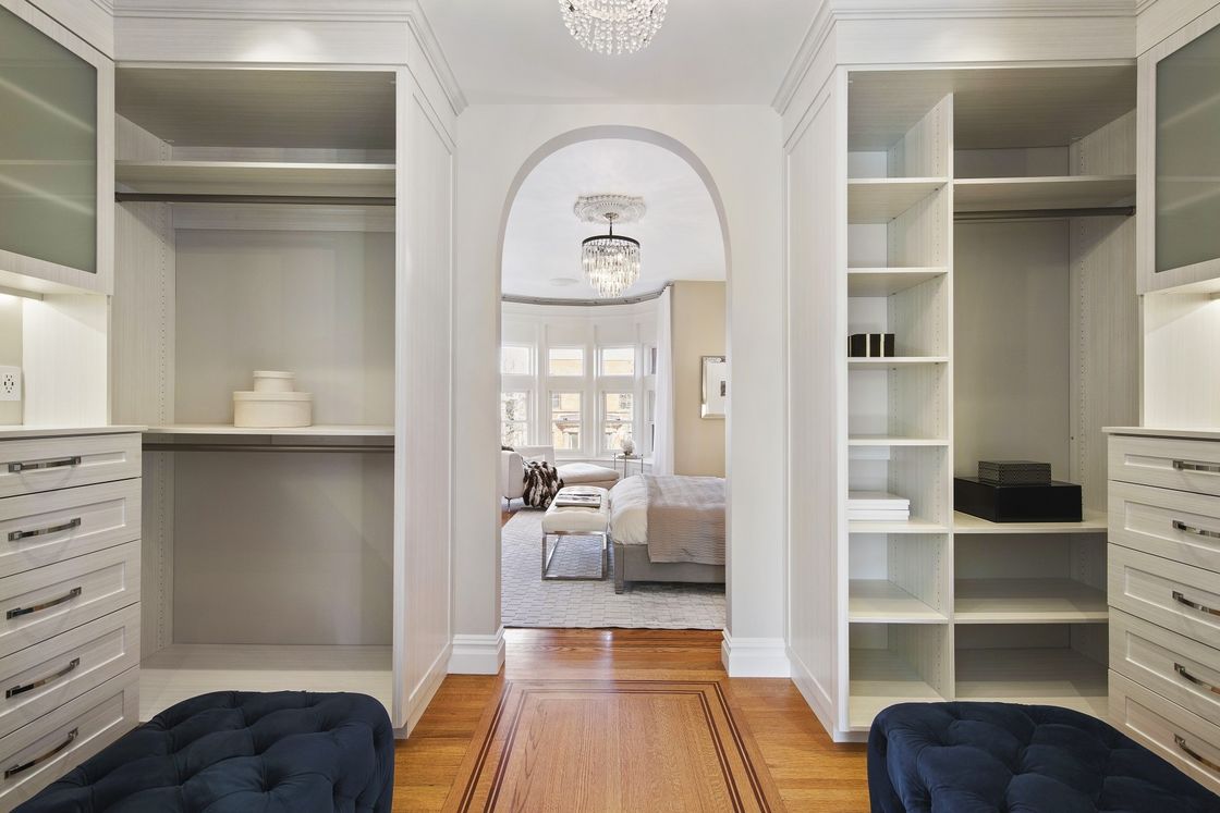 Muebles para el hogar Muebles de laca de madera Armario de puerta corredera para tamaño personalizado en blanco moderno