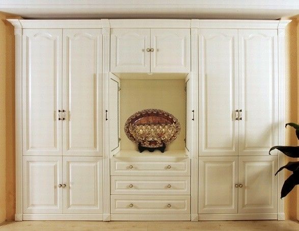 Armarios de esquina de puerta corredera de estilo europeo con diseño sin plegado