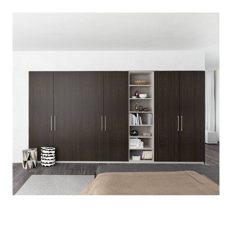 Muebles de dormitorio portátiles Armario de diseño abierto personalizado para armarios de chapa de chapa moderna