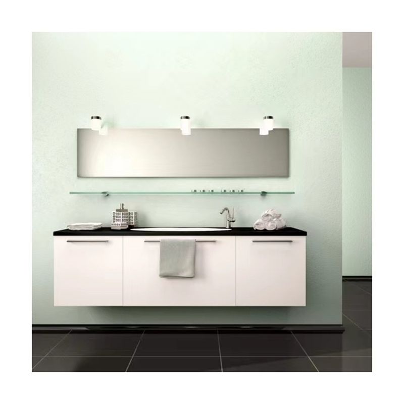 Armoires de espejo de baño de almacenamiento de PVC inteligente con luz LED