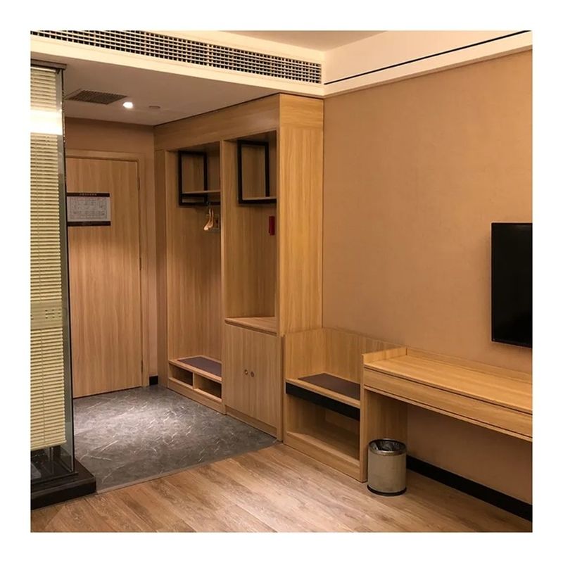 Estilo moderno Ropa de madera Armario Diseño de lujo personalizado para casa Villa Hotel Apartamento