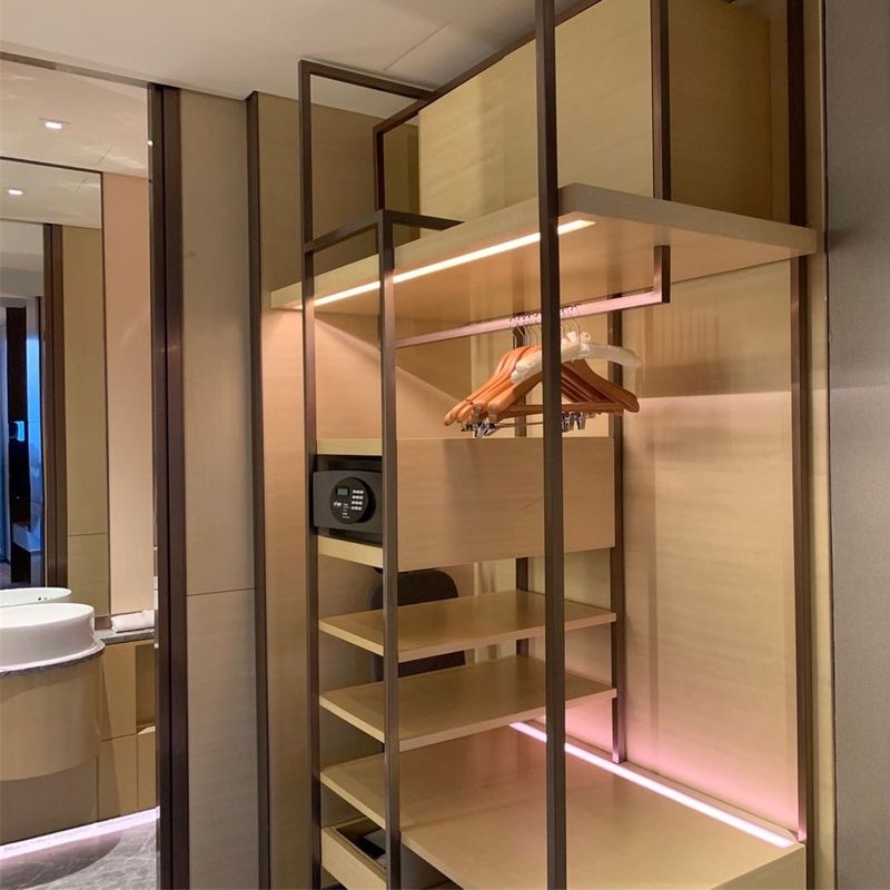 Estilo moderno Ropa de madera Armario Diseño de lujo personalizado para casa Villa Hotel Apartamento