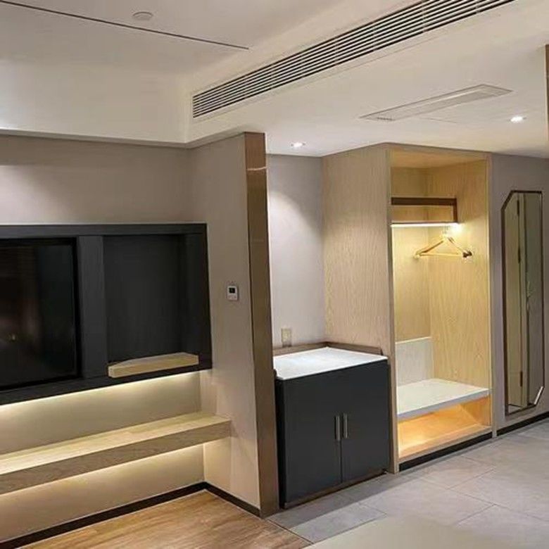 Estilo moderno Ropa de madera Armario Diseño de lujo personalizado para casa Villa Hotel Apartamento