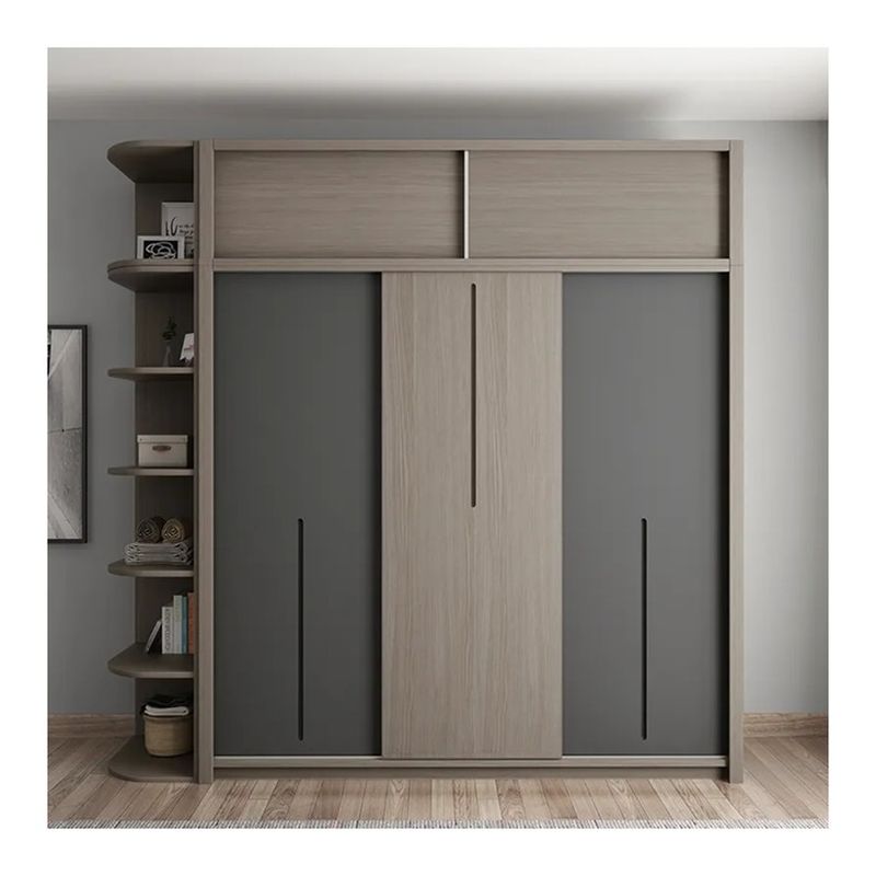 Armarios de MDF con puerta corredera para armarios de diseño más reciente