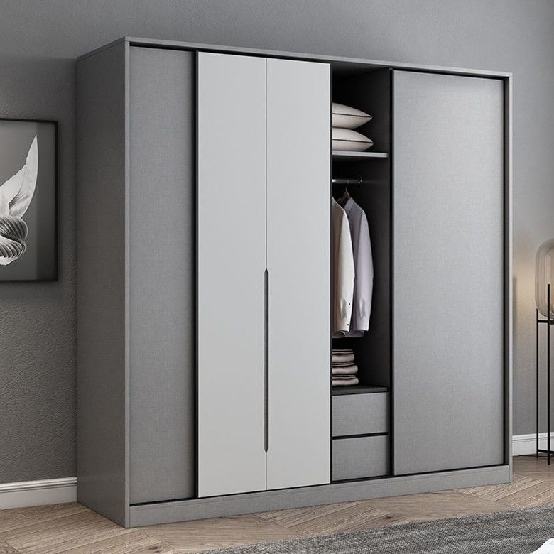 Armarios de MDF con puerta corredera para armarios de diseño más reciente