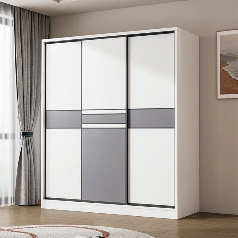 Armarios de MDF con puerta corredera para armarios de diseño más reciente