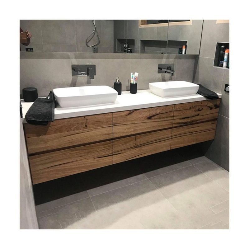 Gabinete de baño moderno en color personalizado para baños de hoteles y apartamentos