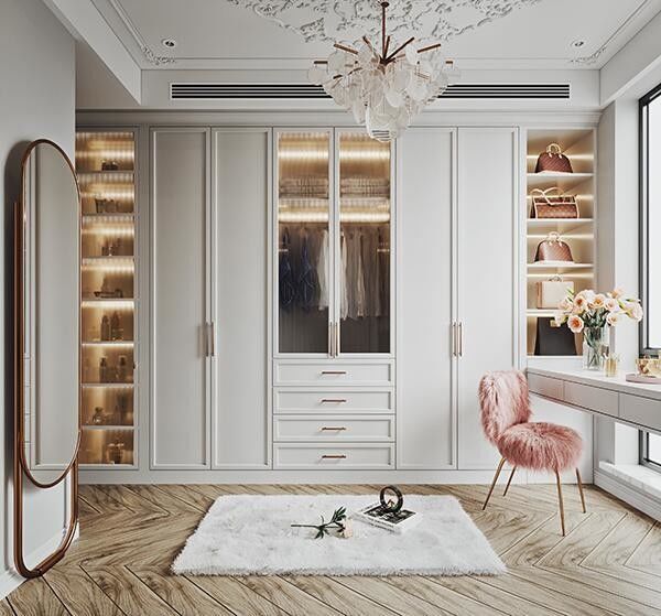 Muebles para el hogar estilo de diseño de armario con tablero MR HDF