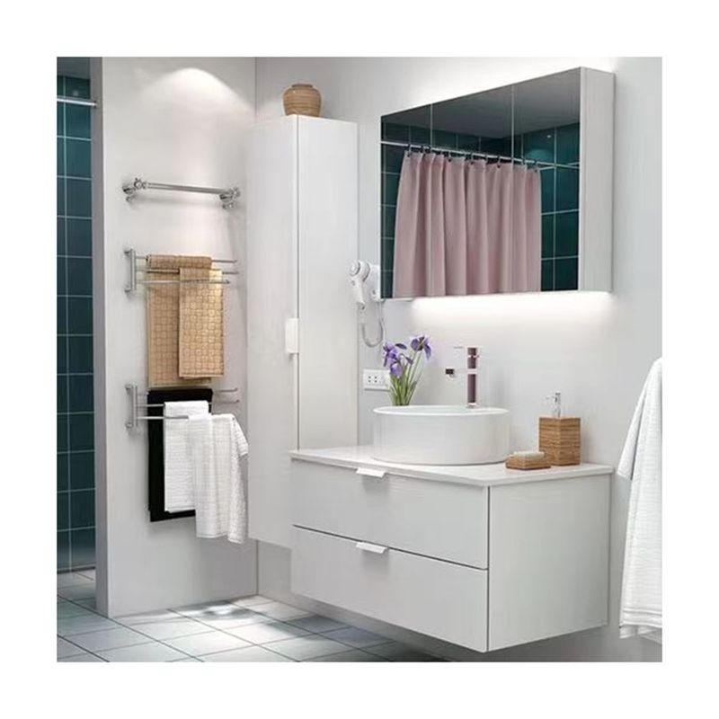 Baño de espejo combinado personalizado con gabinete colgante de pared única ancho 38-46